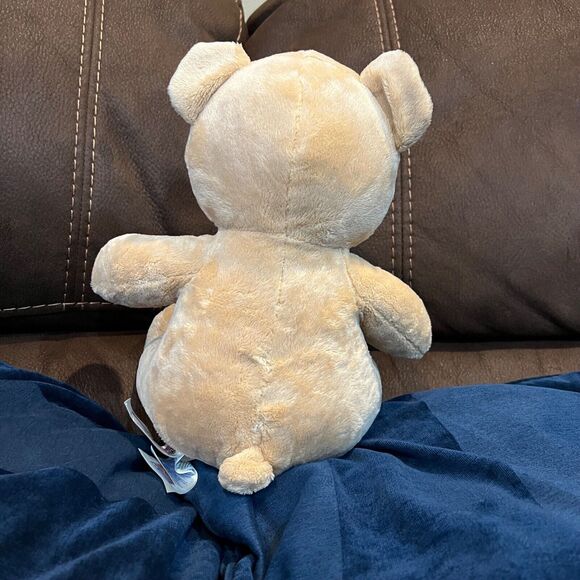 Build A Bear Asthma (BAB) Allergy Friendly Teddy Bear Plush 11" Tan White - Picture 2 of 5